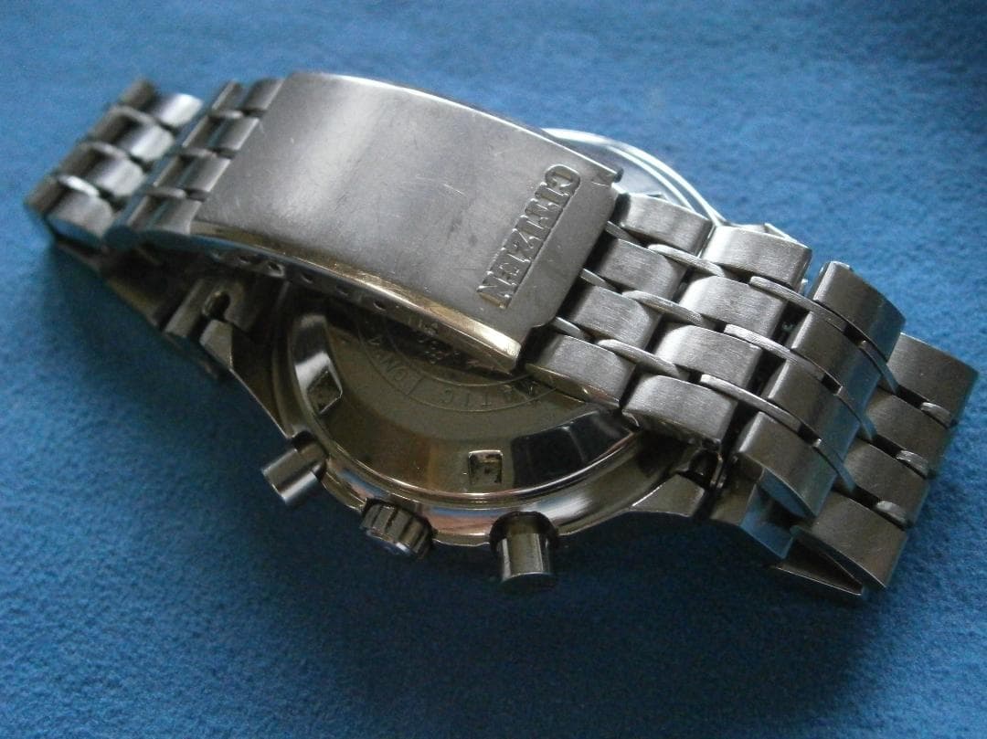 希少レア 縦目2つ目クロノグラフ シチズン チャレンジタイマー 自動