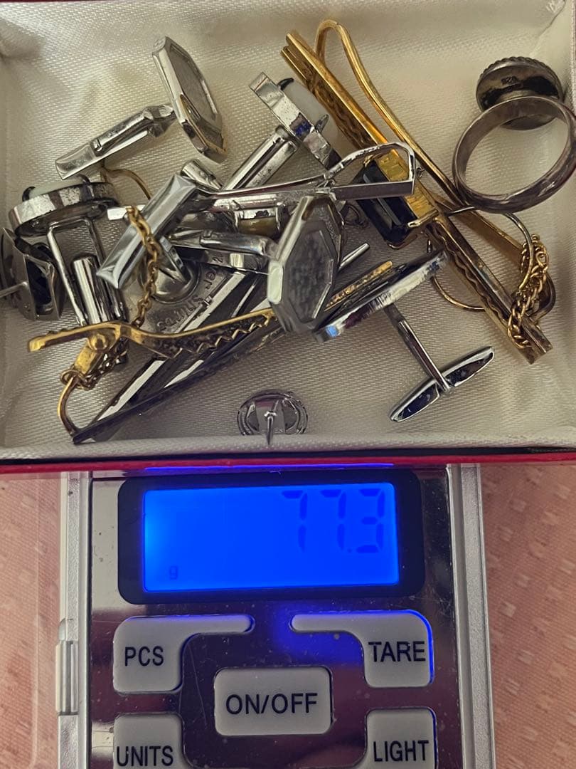 シルバー925 八角形カフリンクスセットいろいろ　63.4g