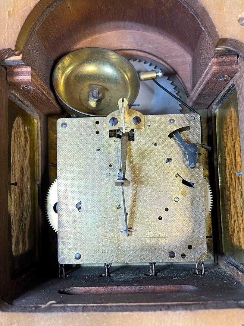 鸛《極稀少》動作確認済 ワルミンク ウーバ ムーンフェイズ 分銅式振り子掛時計