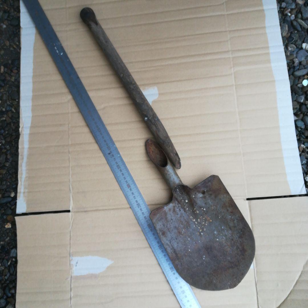 ミリタリー アーミー 日本陸軍 小円匙 シャベル カバー付 - メルカリ