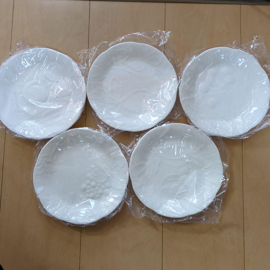 ナルミ NARUMI お皿 プレート 5枚セット フルーツ柄 白い皿 新品未