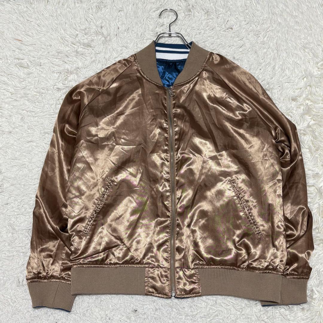 UP START TOKYO リバーシブル スカジャン タイガー 虎 ブルー - メルカリ