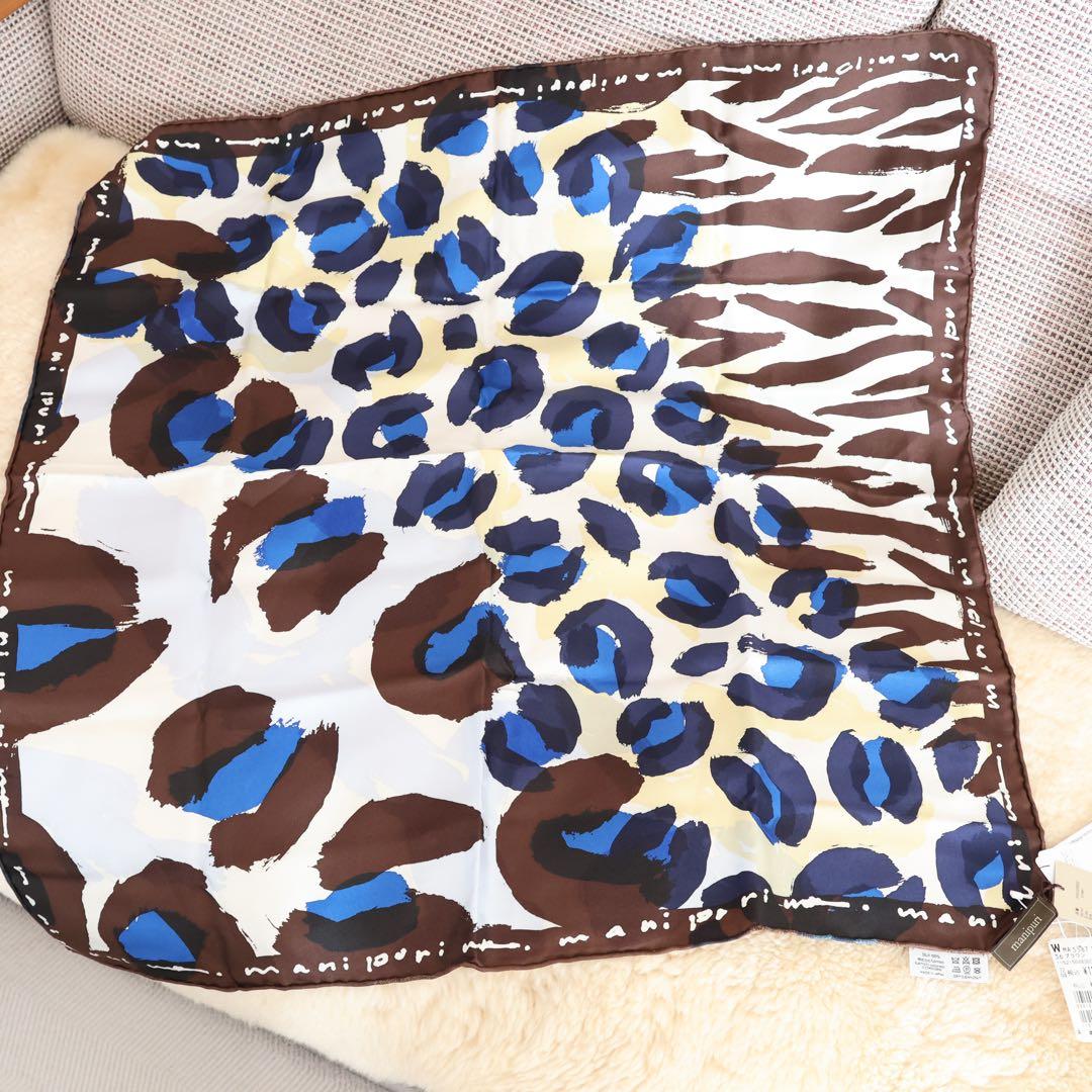 manipuri＜シルクスカーフ65＞コラージュレオパード シルクスカーフ65＞ レオパード – manipuri