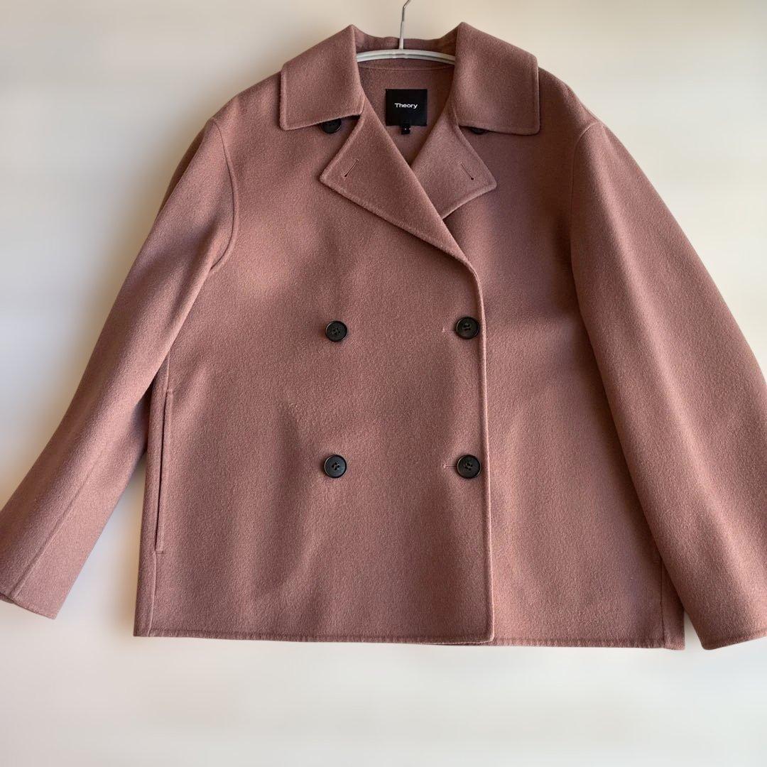 Theory ウールカシミヤ ダブルフェイス ピーコート リバーコート 定価７万 ウールカシミヤダブルフェイス Pコート （ピーコート）｜TOMORROWLAND