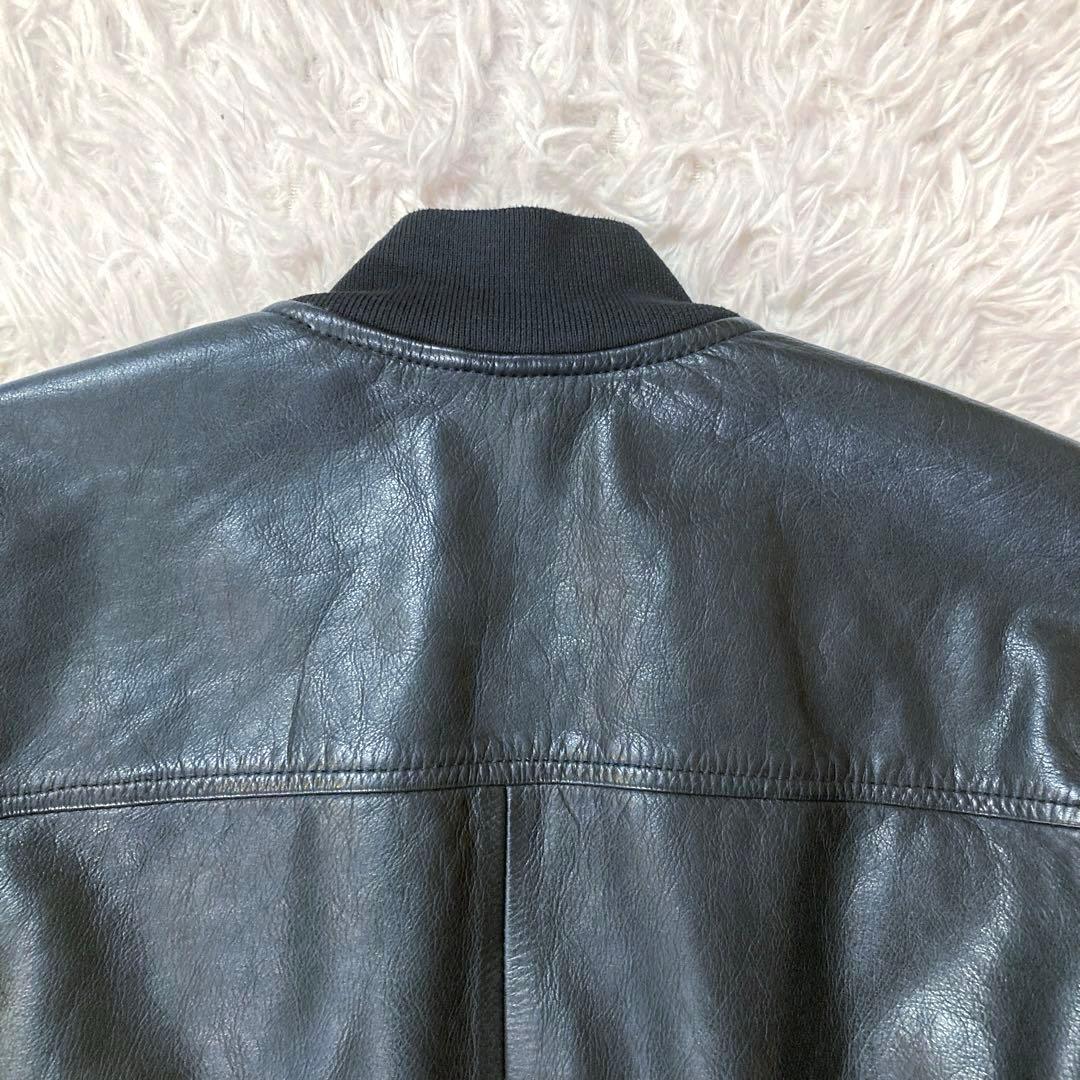 良品OLD GAP】 カウレザー MA-1 人気ブラック L相当サイズ - メルカリ