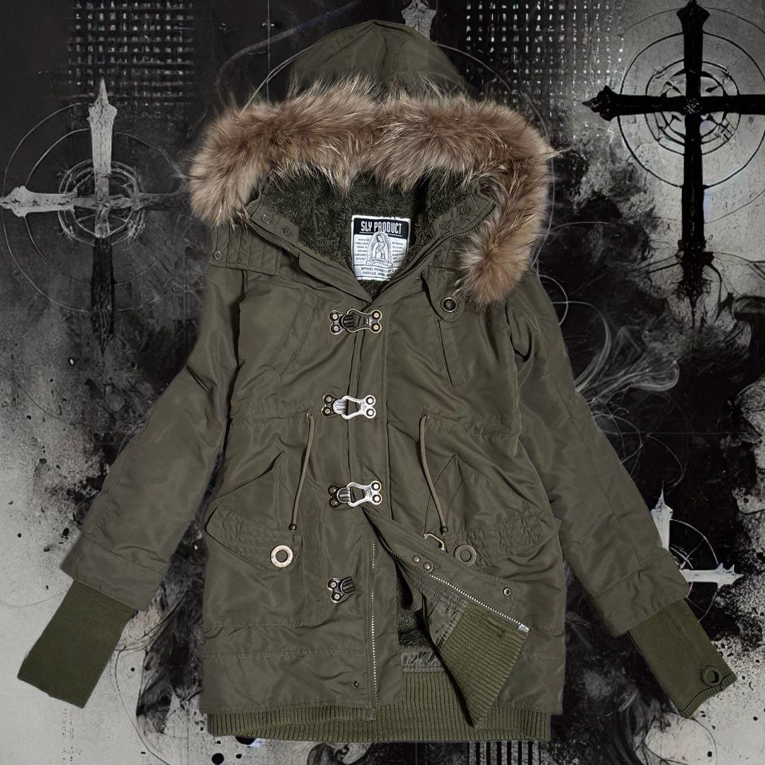 【00s_Archive】ギャル鬼ファーModsCoat平成グランジY2K y2k 00s archive モッズコート 平成ギャル グランジ ファー付き - メルカリ