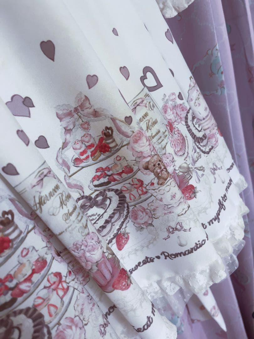 LIZLISA Many Hearts Afternoontea柄ワンピース 新 モデル