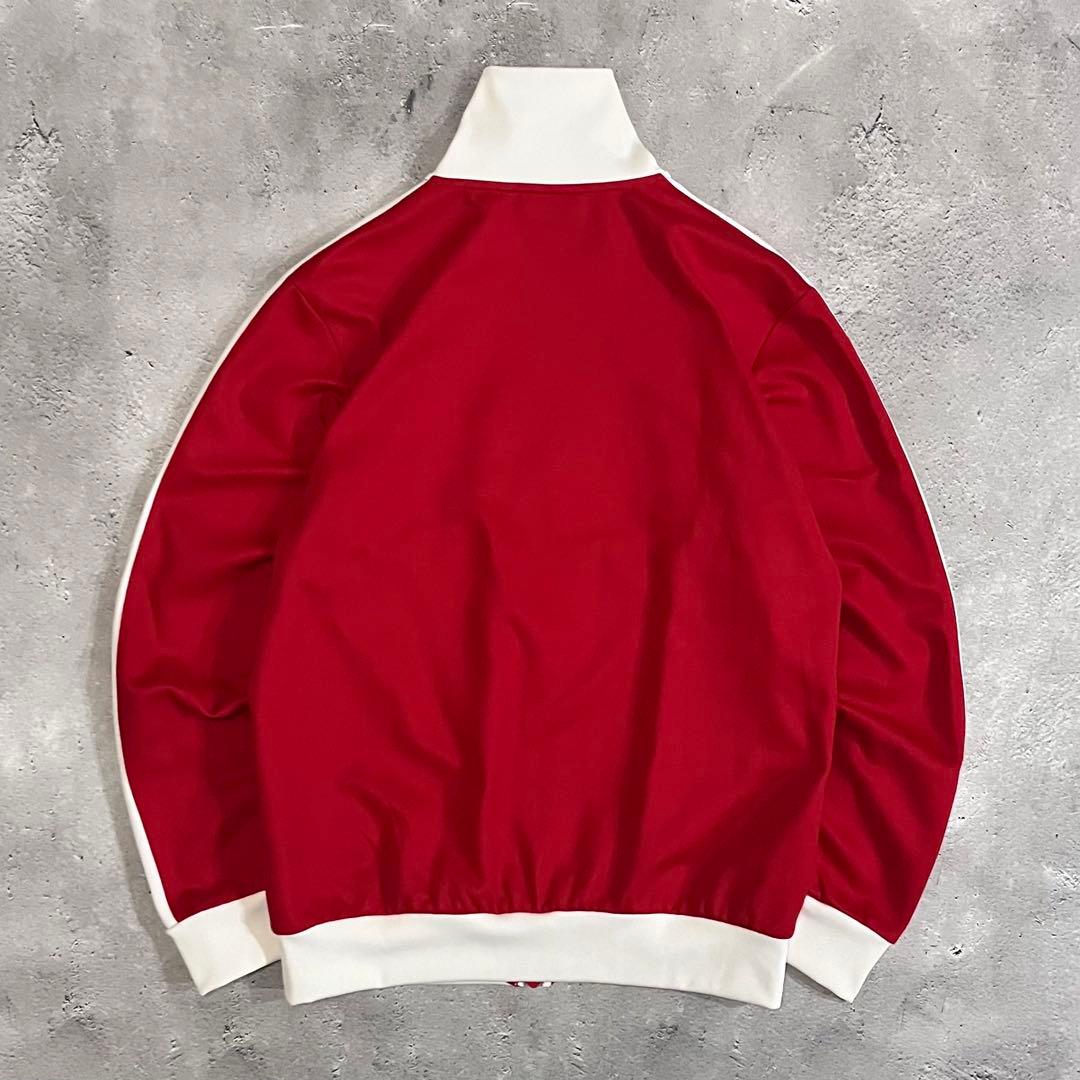 即完売 adidas ベッケンバウアー トラックジャケット バイカラー 赤 白