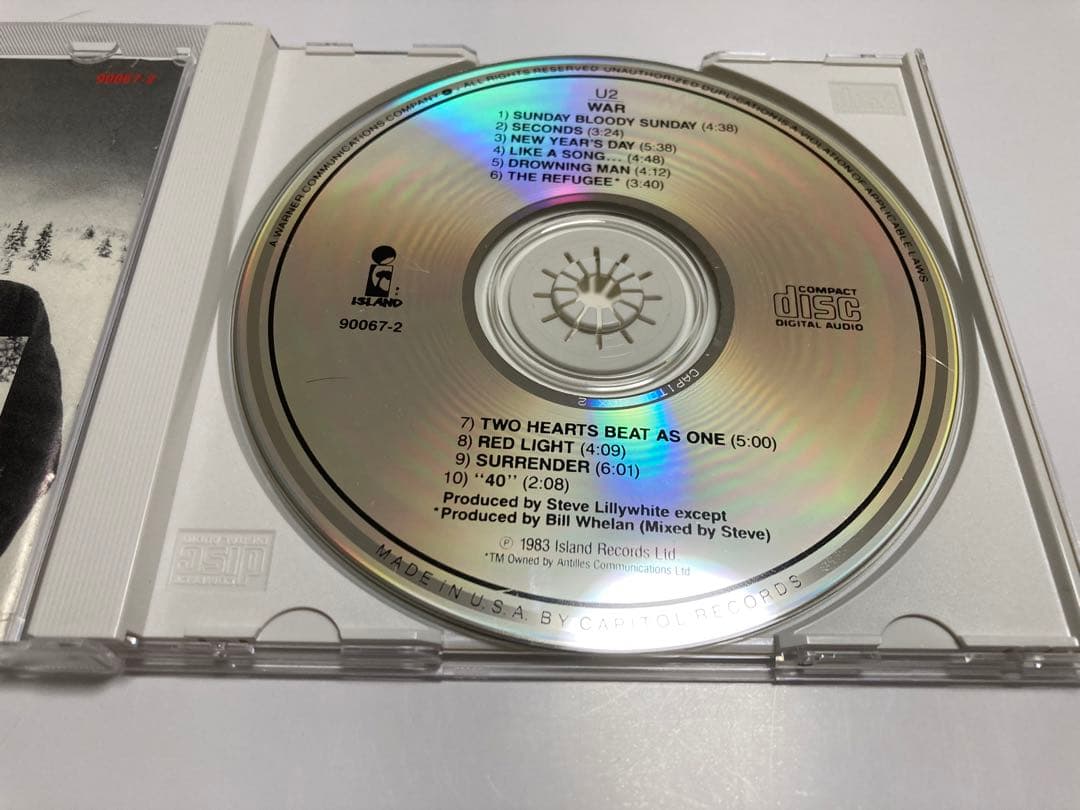 レア u2 直筆サインCD WAR bono edge Larry adam - メルカリ