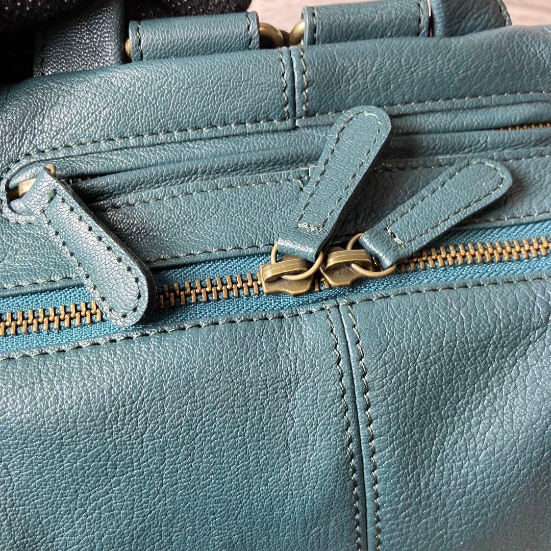 未使用級✨ダコタ ファレル シボ 山羊革 レザー A4可 ロゴ型押し