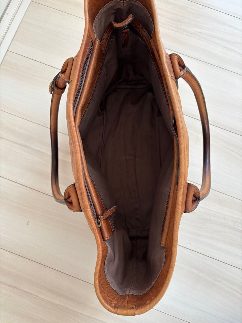 土屋鞄 ビークルラージストックトート【中古品】ブラウン - メルカリ