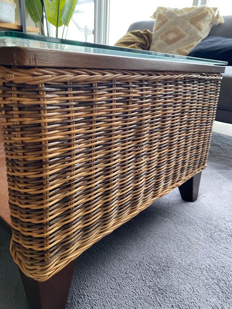 たのメル便配送に変更！】アジアンテーブル コーヒーテーブル ロー