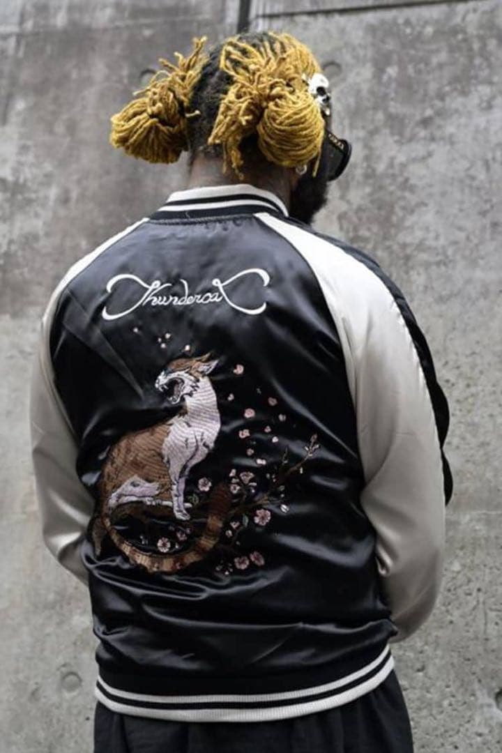 値下 Thundercat サンダーキャット スカジャン ジャケット バンド