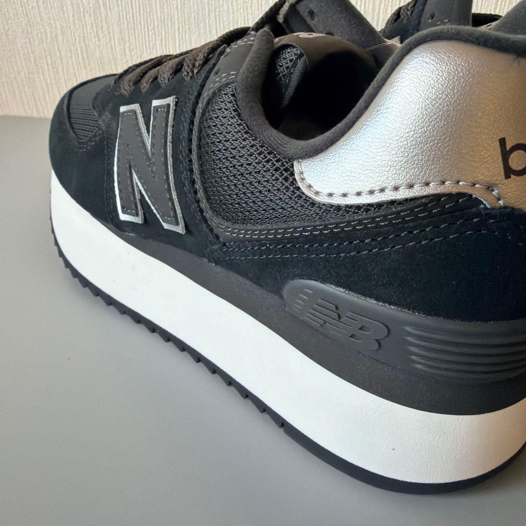 【新品未使用】ニューバランス スニーカー WL574Z ブラック 24.5cm