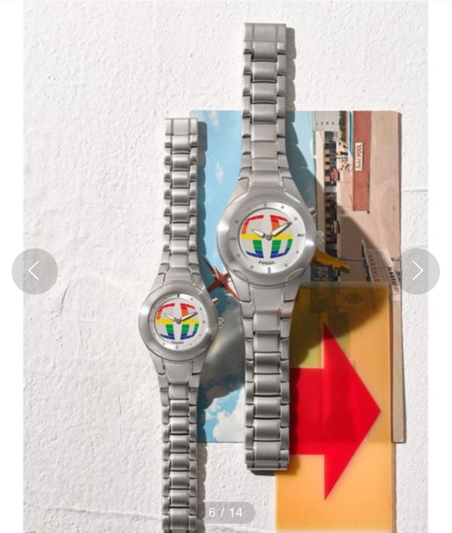 fossil BIG TICレインボー 数量限定復刻モデル y2k - メルカリ