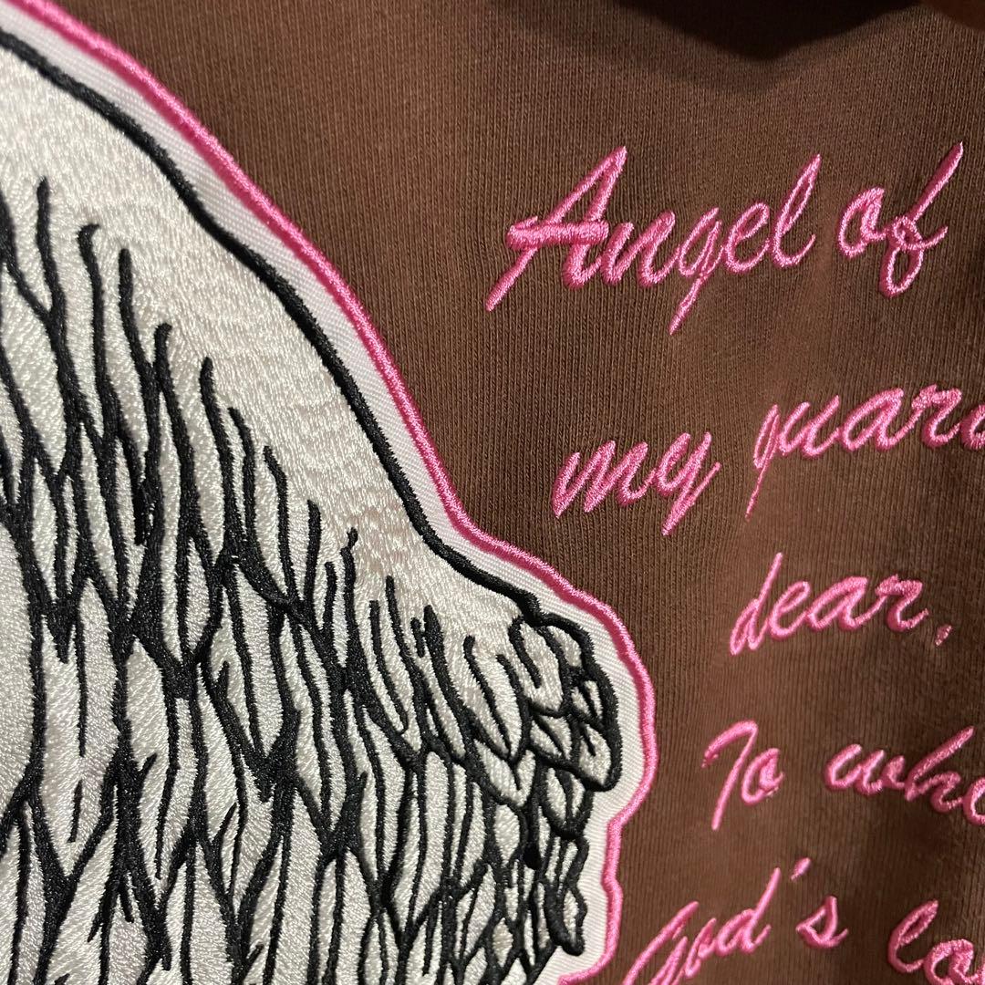 希少最高カラー】シュプリーム バック刺繍デザイン プルパーカー XL