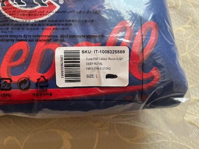 今永選手CUBポストシーズンWC進出ロッカーROOM選手使用フーディLの通販