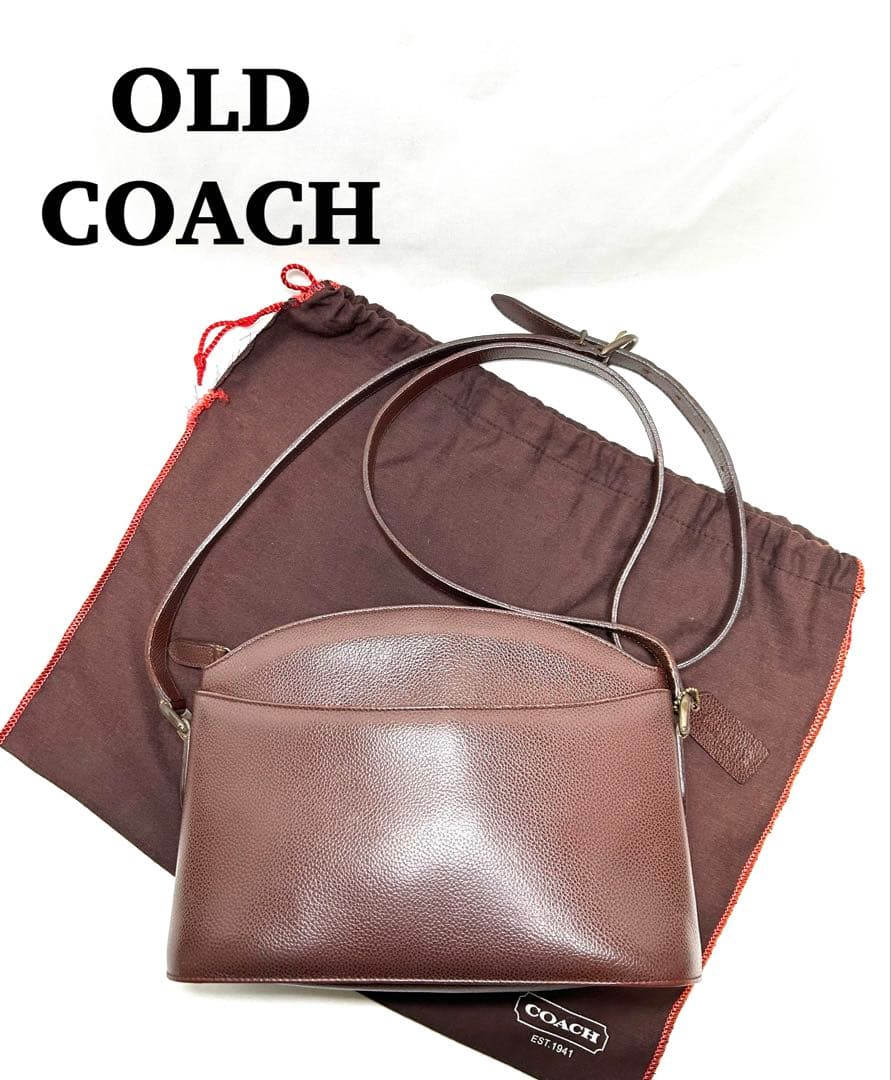 美品】COACH オールドコーチ ショルダーバッグ イタリア F5E-4405