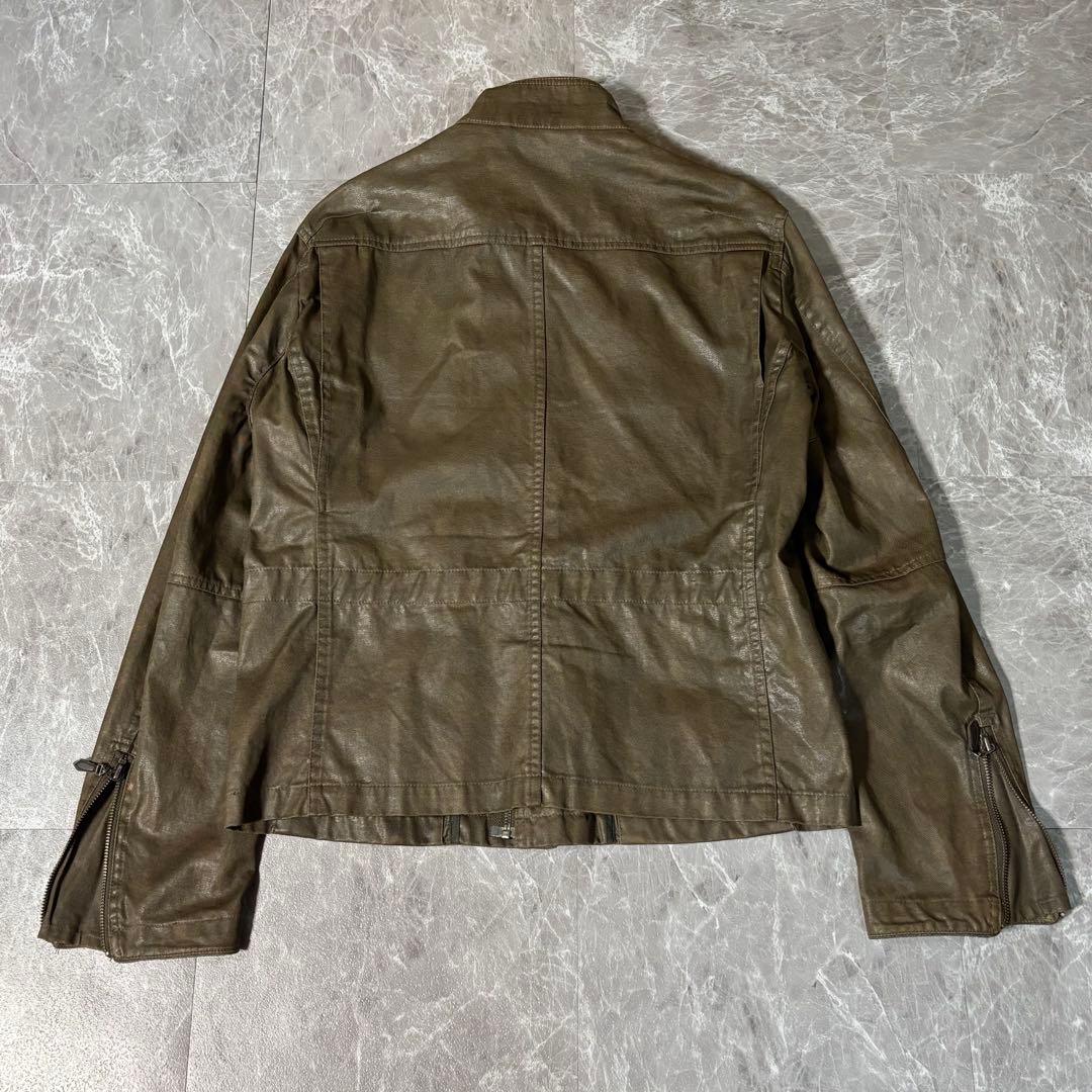 00s【archive】短丈ギミックブルゾン/コーティング/Y2K/平成/お兄系