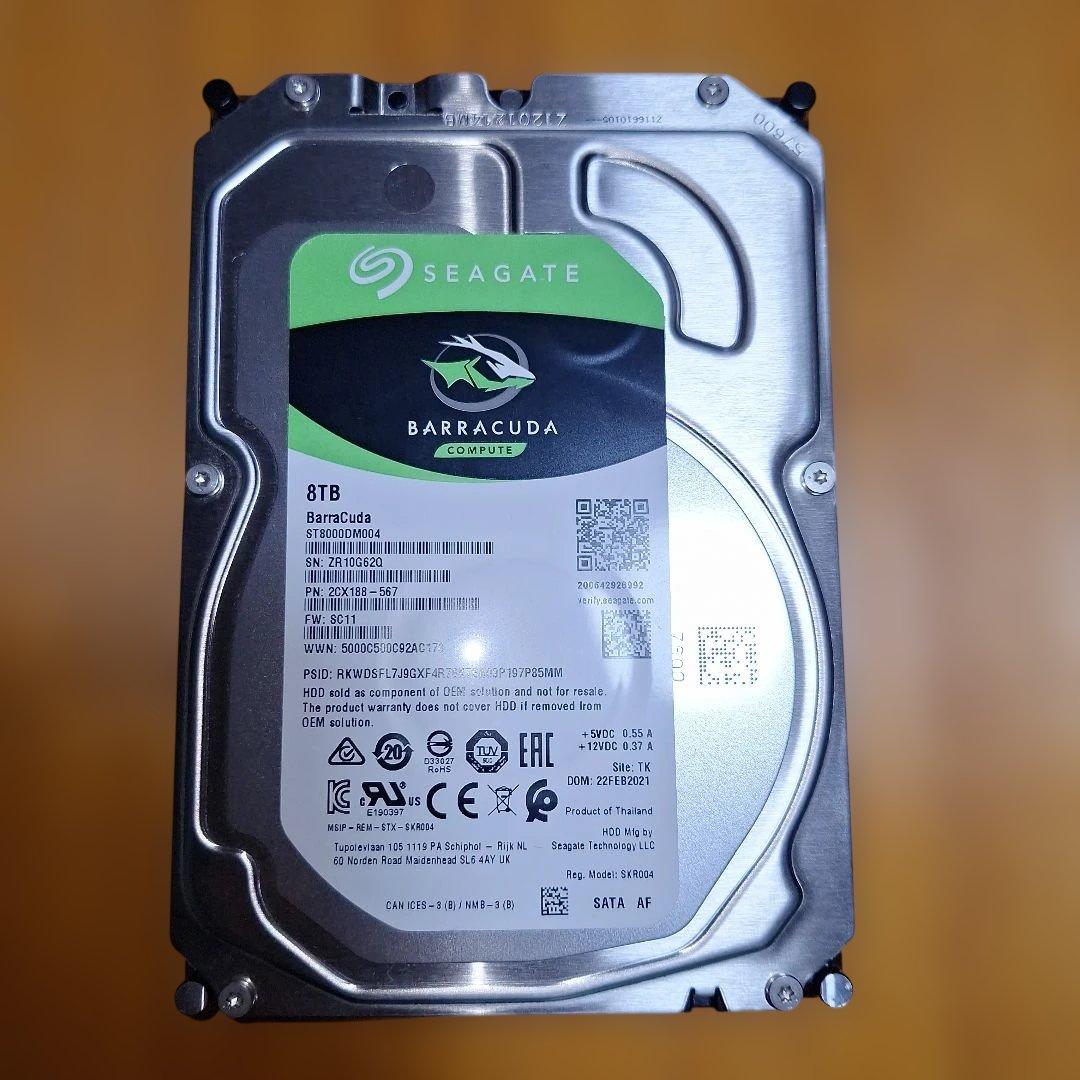 Seagate Barracuda 8TB 内蔵型HDD Amazon.com: Seagate BarraCuda 8 TB Internal Hard Drive HDD – 3.5