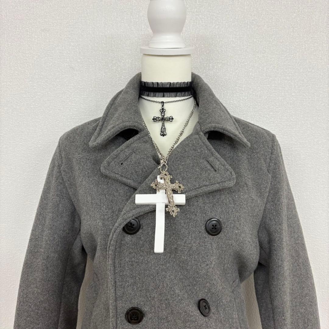 ダークコアy2k NANA 平成 ギャル ロック ウールコート ピーコート