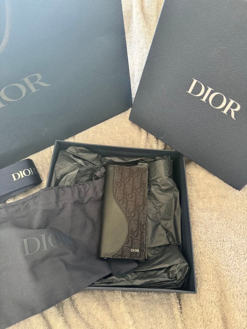 Dior ブラックレザー 長財布 楽天市場】【新品】 ディオール 長財布 二つ折りロングウォレット