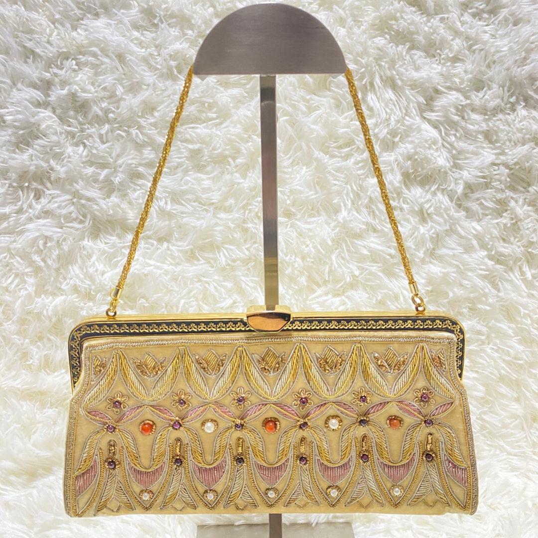 ●良品●　LUMY　ルミーはしもと　皇室御用達　がま口　ビーズ刺繍　ハラコバッグ 皇室御用達 Lumy ルミーはしもと ビーズバッグ まとめ売り 10点 高級