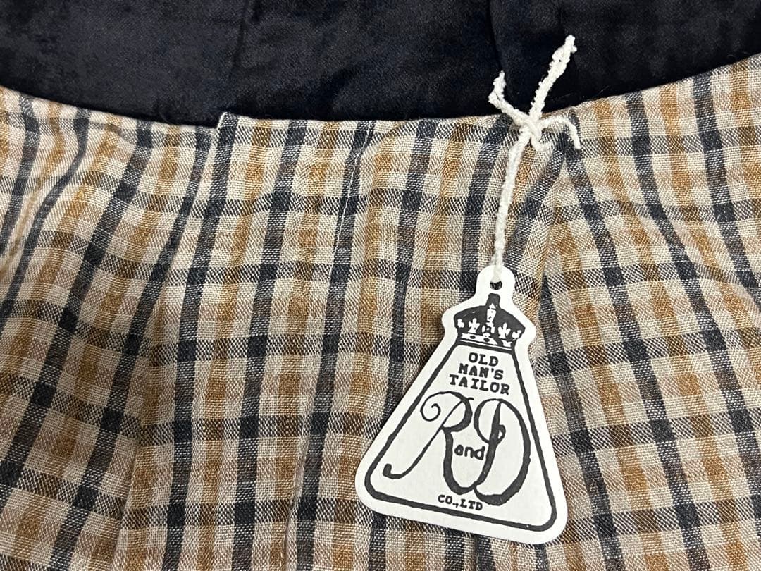 R&D.M.Co- オールドマンズテーラー ガンクラブチェックダブルタック