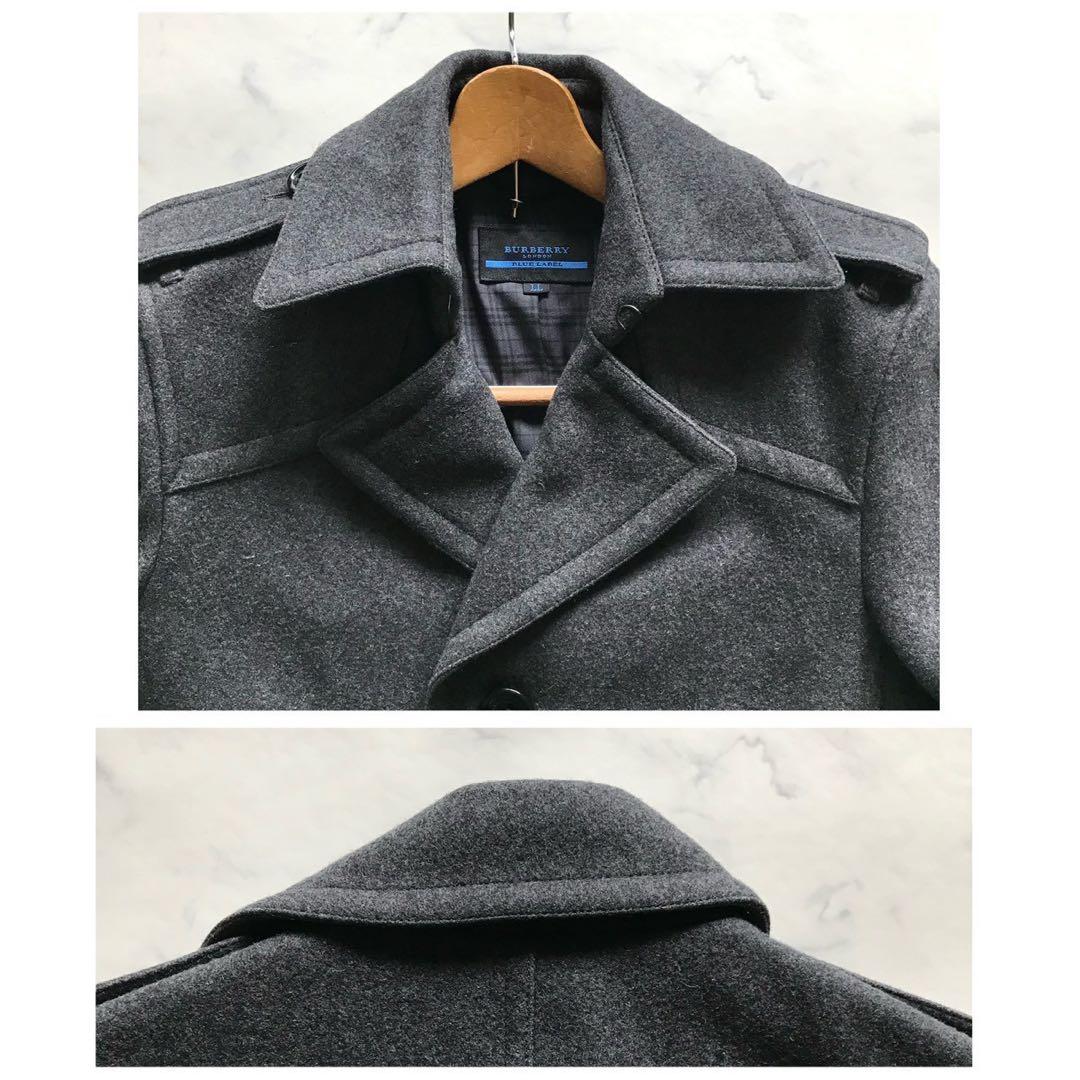 美品/XLサイズ○バーバリーロンドン コート ノバチェック メタルボタン