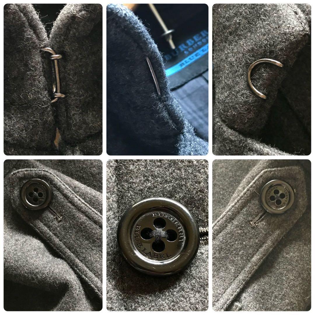 美品/XLサイズ○バーバリーロンドン コート ノバチェック メタルボタン