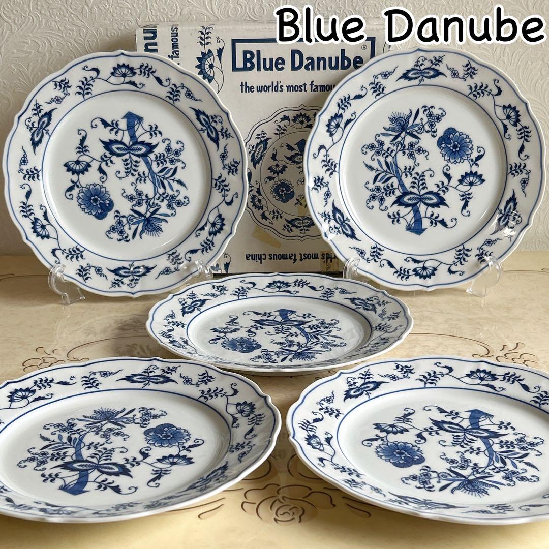 ブルーダニューブ Blue Danube 22cmプレート 5枚セット 中皿 - メルカリ