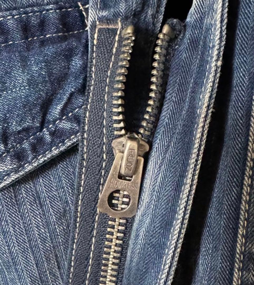 RRL ダブルアールエルインディゴ ヘリンボーンオールインワン つなぎ