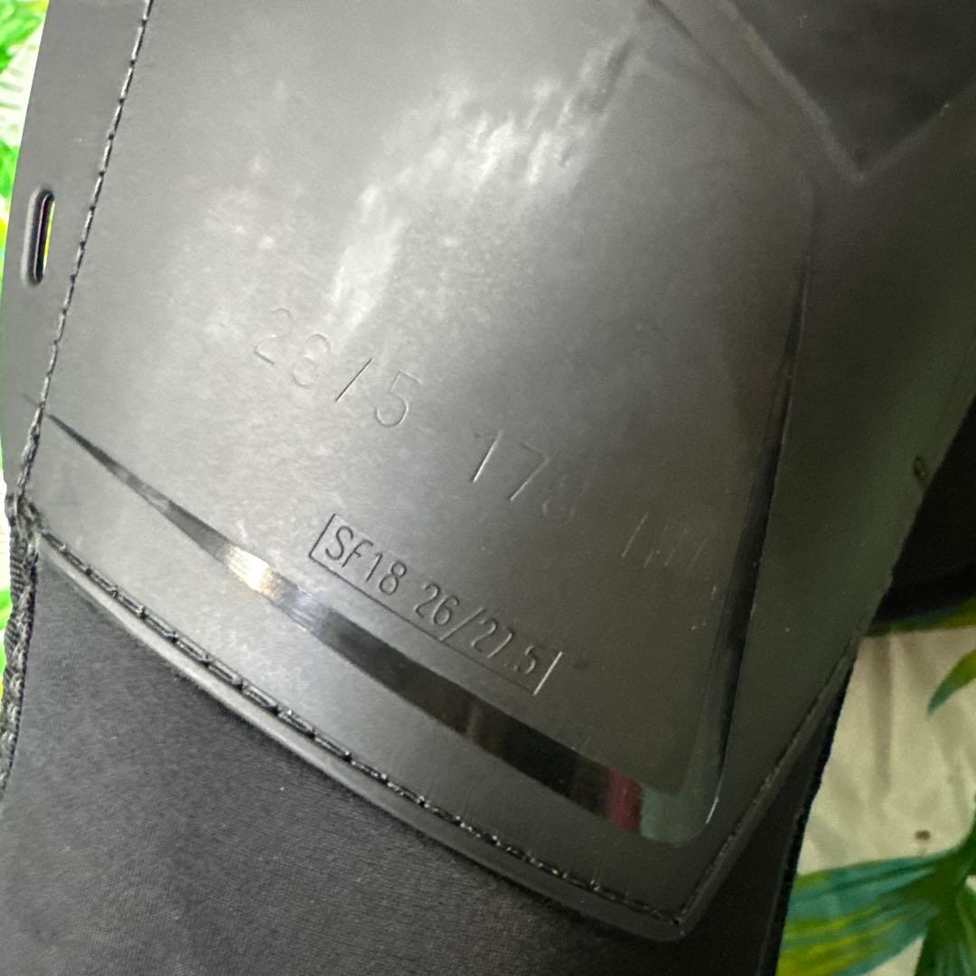 サロモン S max 26.5cm スキーブーツ flex100 黒/オレンジ