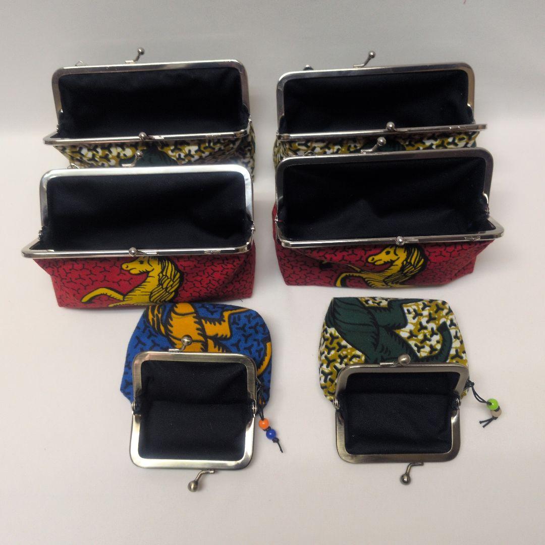 アフリカンがま口オーダーページ アフリカ布馬柄