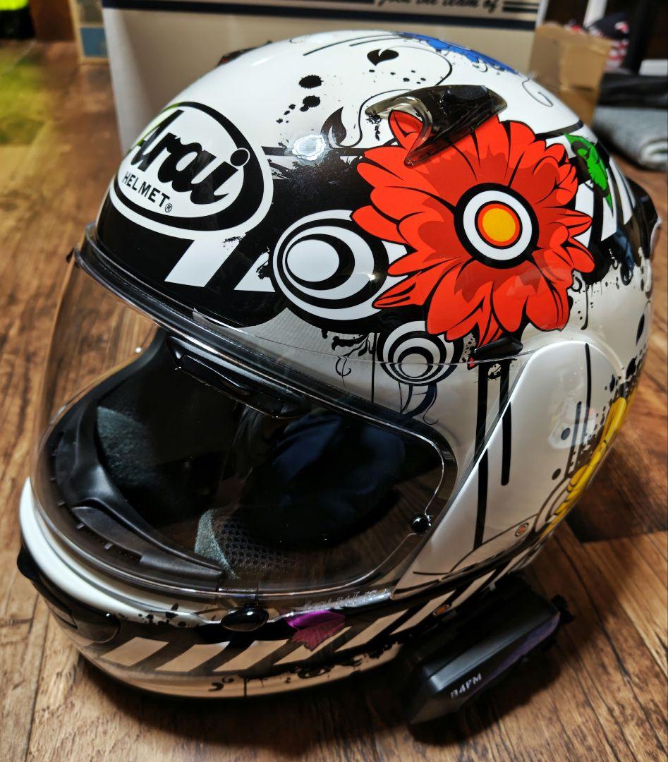 アライ　フルフェイスヘルメット　クァンタムJブロッサム M 　インカム付き Arai アライ QUANTUM-J クアンタムJ BLOSSOM ブロッサム Sサイズ