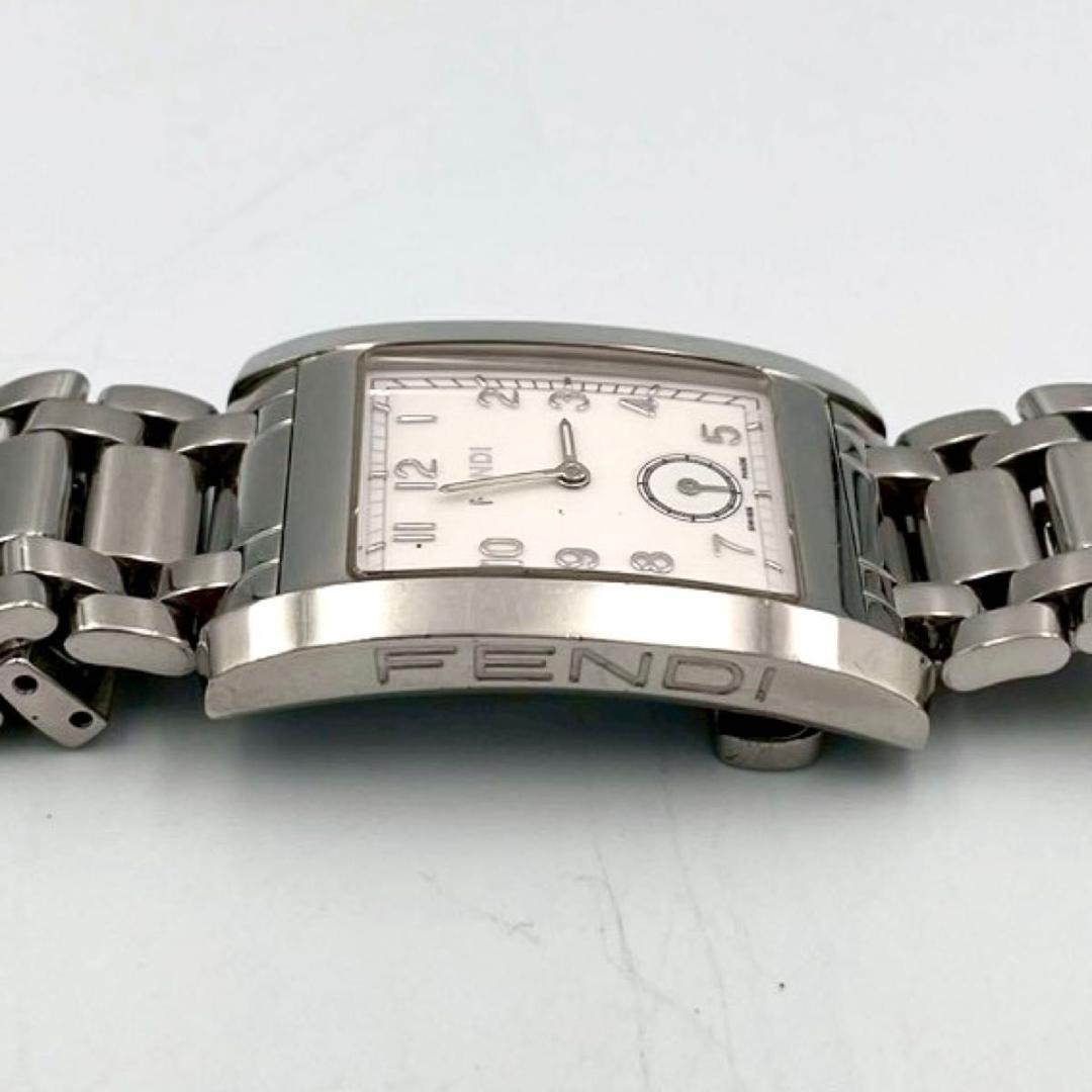 457 フェンディ 7000G 腕時計 スクエア ホワイト文字盤 スモセコ