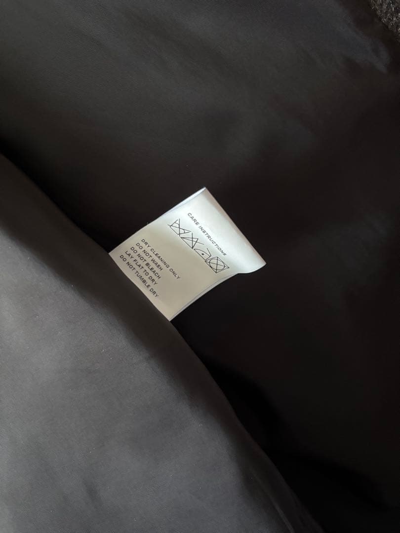 AMOMENTO ロングコート チャコール 韓国 - メルカリ