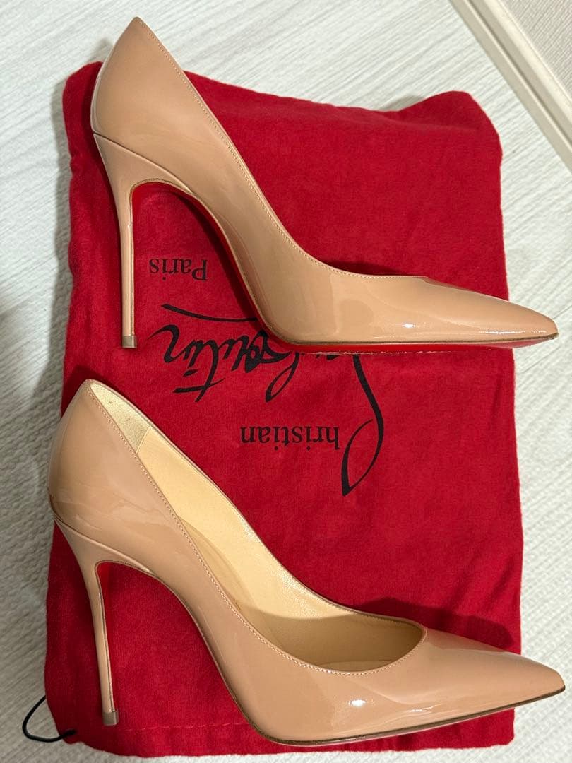 ✨️美品✨️Christian Louboutin 36(23cm)ベージュ ヒール - メルカリ