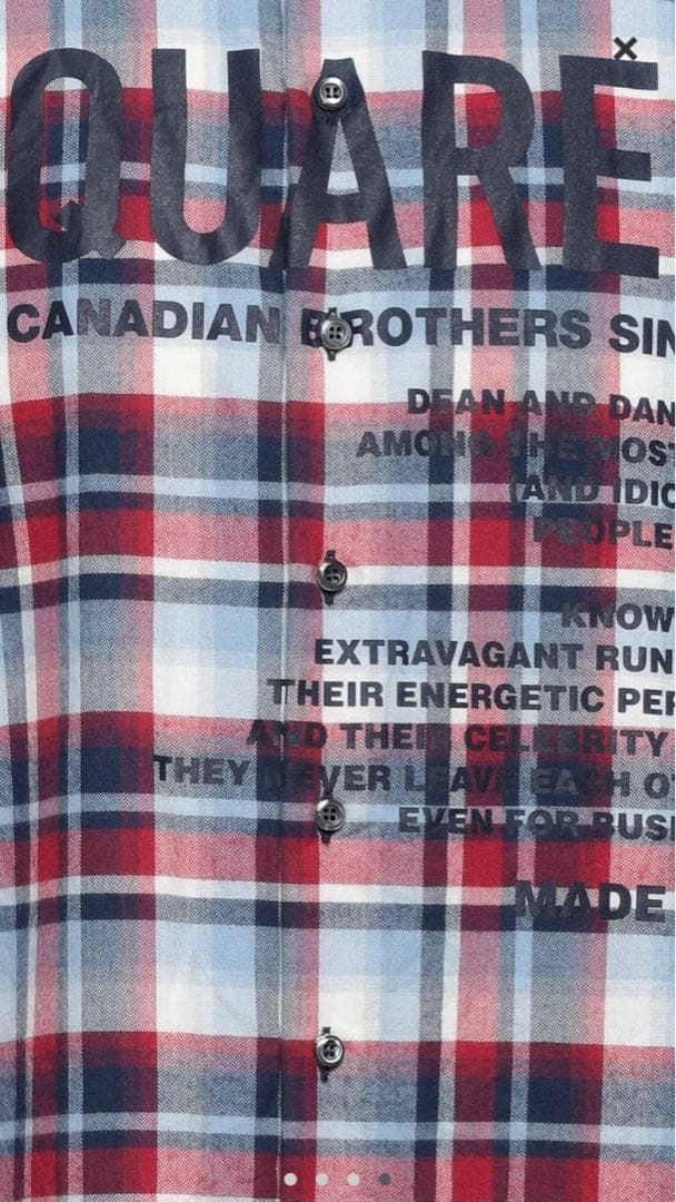 DSQUARED2 新品タグ付 Canadianチェックシャツ size46