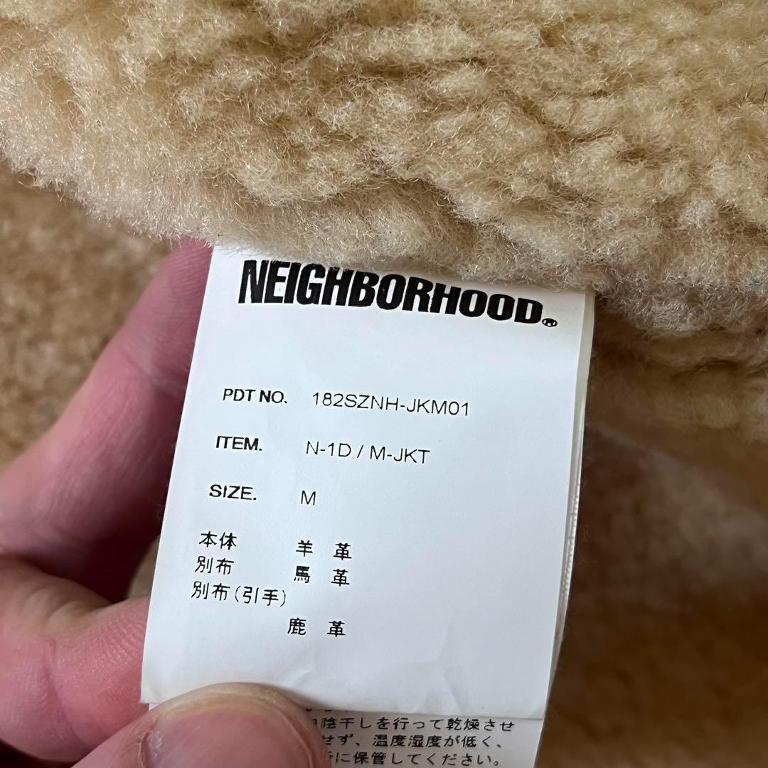 極美品 ネイバーフッド N-1D ムートン ディアスキン M ホース - メルカリ