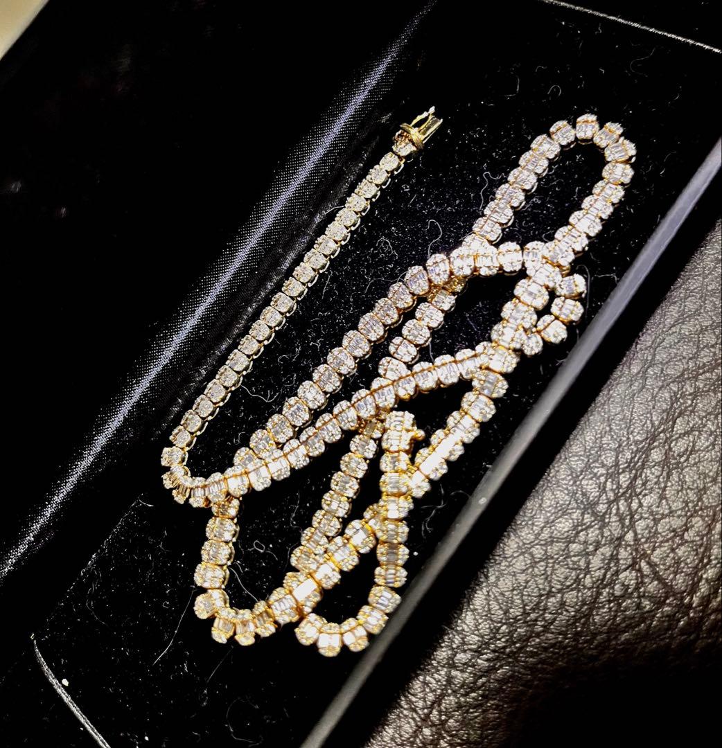 LEX着用タイプ】 AVALANCHE バケットダイヤ テニスネックレス