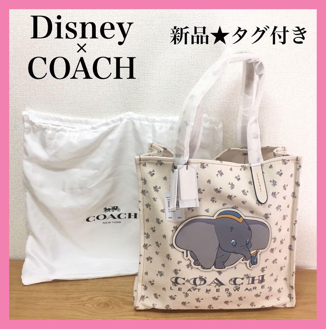 新品】✨コーチ×ディズニー コラボ キャンバス トートダンボ