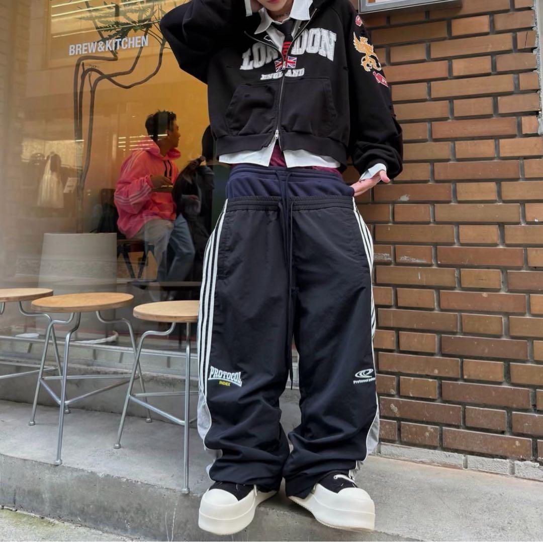 protocol index 3 LAYERED TRACK PANTS - メルカリ