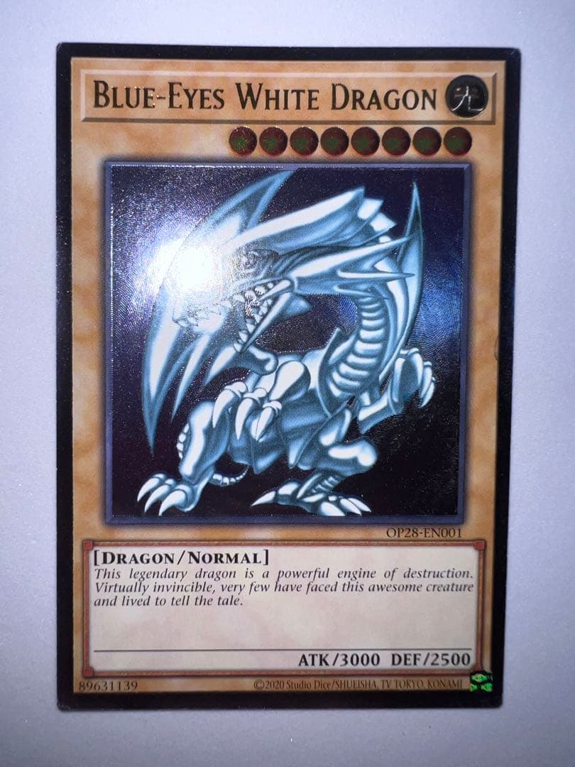 青眼の白龍 OTS OP28 レリーフ 英語 遊戯王