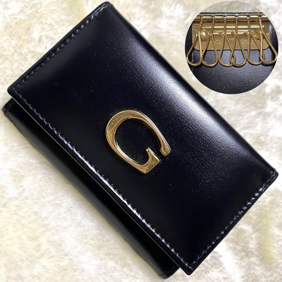 未使用保管品✨グッチ6連キーケース　黒ブラック　レザー　ゴールド金具　イタリア製 楽天市場】【新品未使用品】GUCCI グッチ スイング 6連キーケース