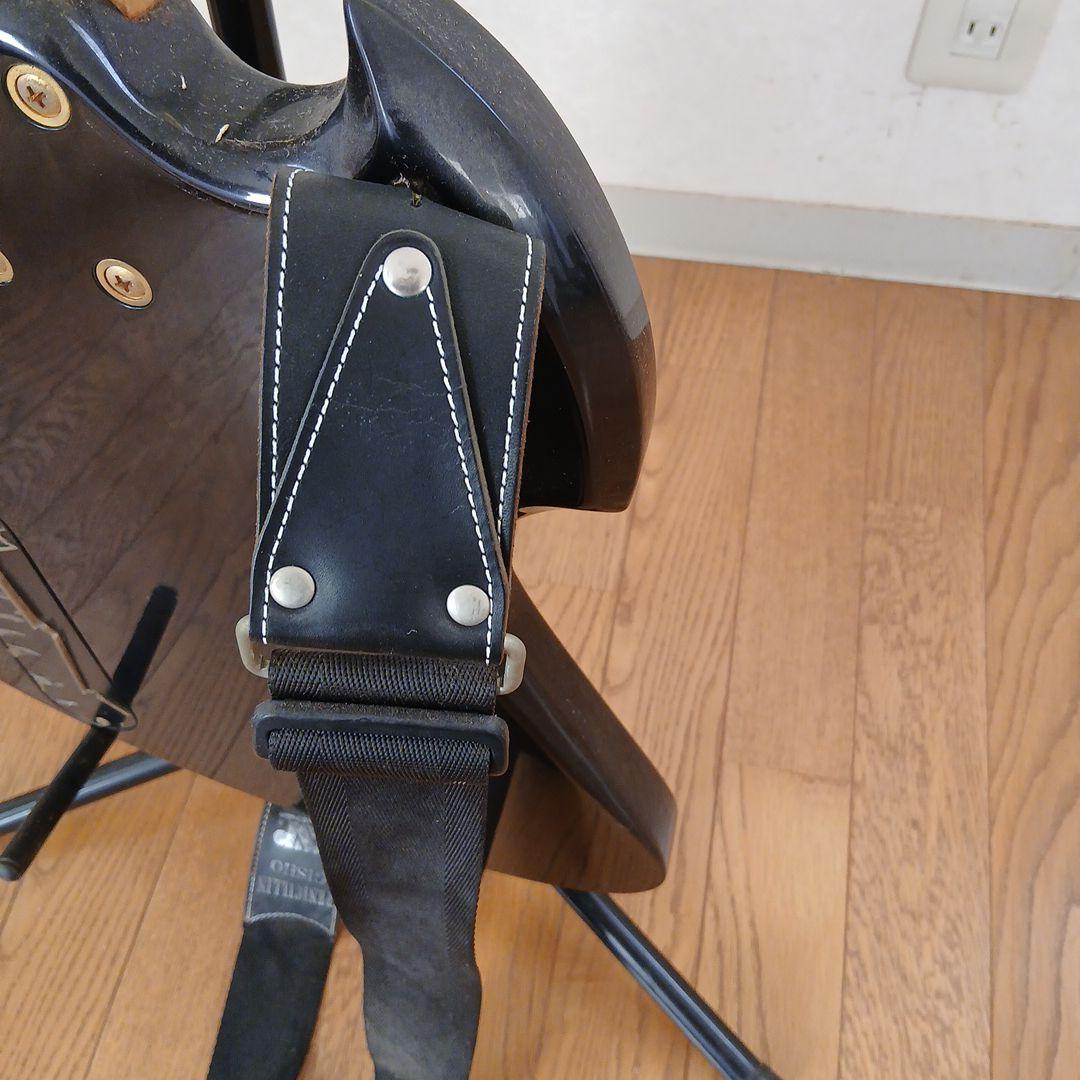 橋*本様 R エレキギター ブラック ストラップ付き - メルカリ