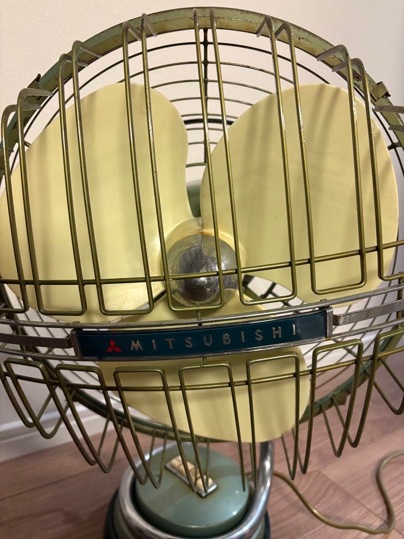 三菱扇風機 DM-12L 高級扇 シルバーグリン 30cm 昭和レトロ - メルカリ