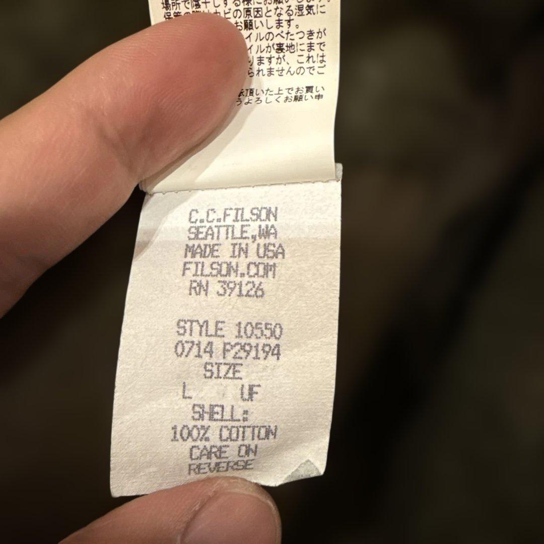 C.C. Filson ナイジェルケーボン フード付きジャケット Lサイズ - メルカリ