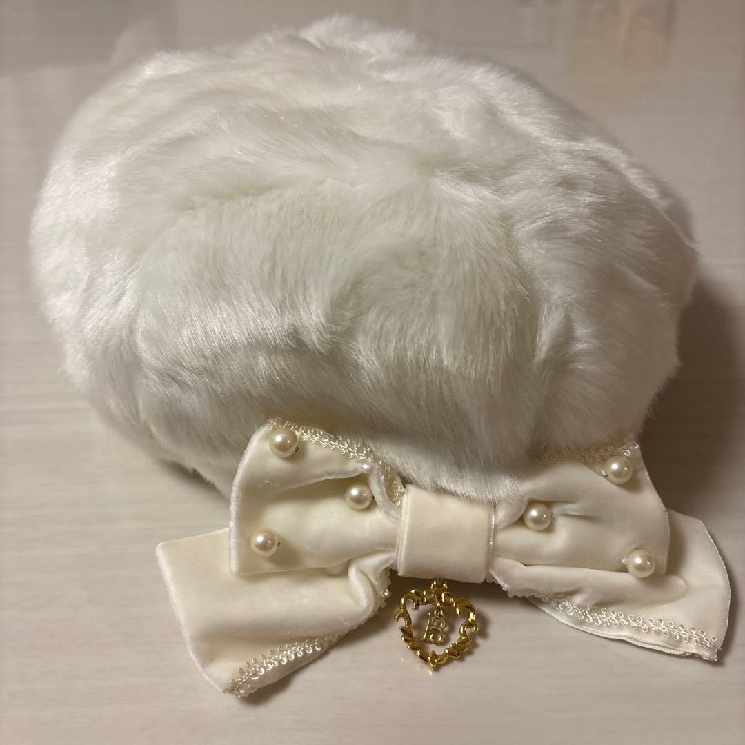 【新品】BABY ファーベレー帽 14+（イチヨンプラス） 帽子 ベレー帽 シャギーファーベレー