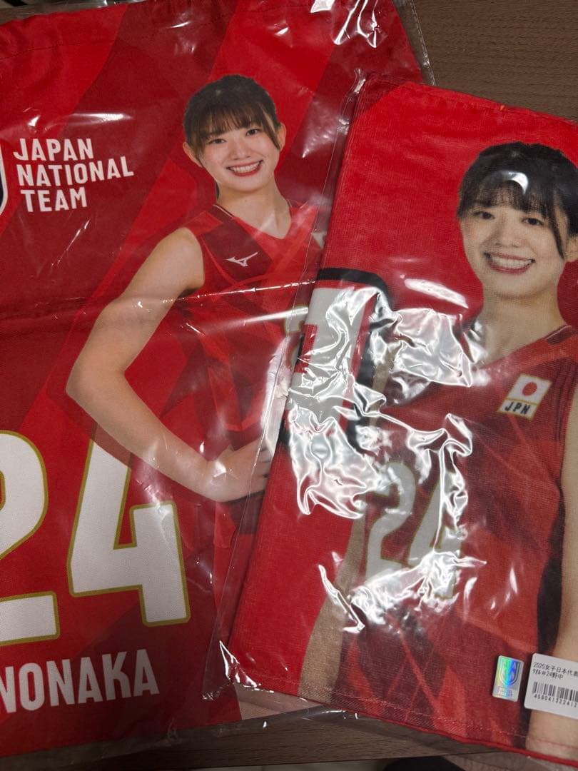 紅*Z様 ネーションズリーグ タオル　巾着　野中瑠衣 女子バレーグッズ　2点 野中 瑠衣 | 選手名鑑 | 大同生命SVリーグ女子 2025-26 | バレーボール